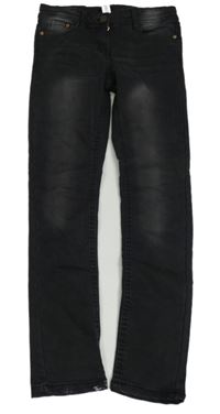 Tmavošedé teplákové skinny rifle Yigga