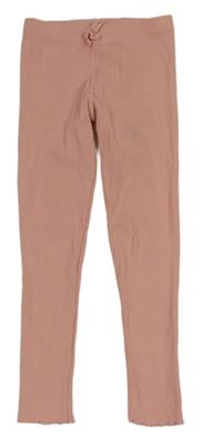 Světlerůžové žebrované legíny Dopodopo