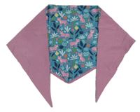 Modro-růžový šátek s leopardy 