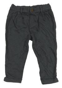 Tmavošedé teplákové chino kalhoty F&F