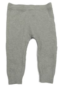 Sivé pletené legíny