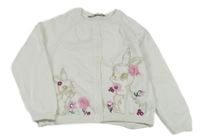 Biely prepínaci sveter so zajačikmi C&A