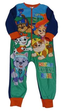 Modro-zelený fleecový overal - Tlapková patrola Nickelodeon