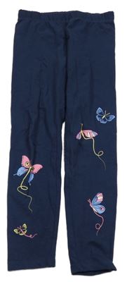 Tmavomodré legíny s motýlikmi Alive