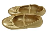 Zlaté baleríny s mašlí Dunnes vel.34