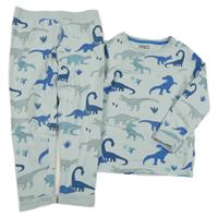 Svetlomodré pyžama s dinosaurami M&S