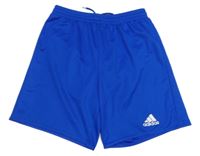Cobaltovoě modré športové kraťasy s logom Adidas