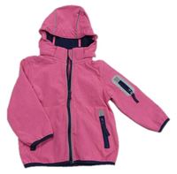Ružová softshellová bunda s kapucňou Kiki&Koko