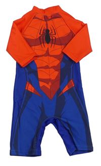 Tmavomodro-červený UV overal so Spider-manem Pep&Co