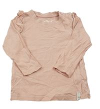 Svetloružové tričko s volánikmi Kuniboo