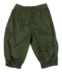 Khaki šusťákové kalhoty Next