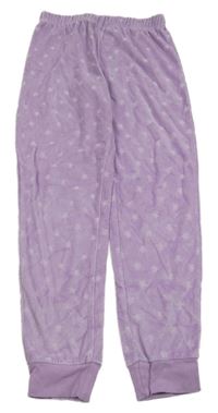 Lila sametové kalhoty s hvězdičkami Alive