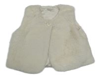 Smotanová kožušinová podšitá vesta George