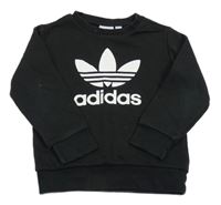 Čierna mikina s logom Adidas