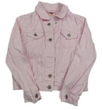 Svetloružová rifľová crop bunda Dopodopo