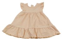 Broskvovo-biele pruhované šaty Nutmeg