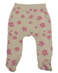 Pudrové polodupky s kvietkami So Cute