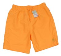 Nové - Neonově oranžové plážové kraťasy Primark
