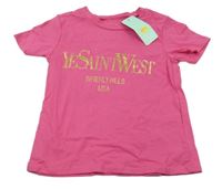 Nové - Ružové tričko s nápisom