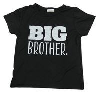 Čierne tričko s nápisom