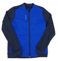 Kobaltově modro-tmavomodrá prepínaci mikina Decathlon