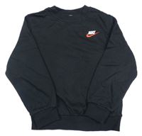 Černá mikina s logem Nike
