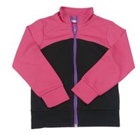 Čierno-tmavoružová prepínaci športová mikina Sports