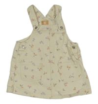 Smetanové riflové šaty s kytičkami MANOR