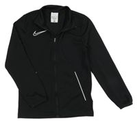 Černá funkční sportovní propínací mikina s logem Nike