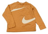 Cihlová mikina s logem Nike