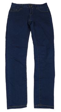 Tmavomodré skinny teplákové rifle C&A