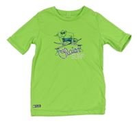 Neónově zelené UV tričko s opičkou OLAIN