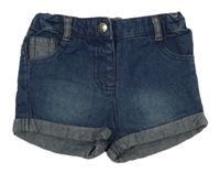 Modré rifľové kraťasy YD