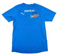 Modrý funkční sportovní dres s logom PUMA