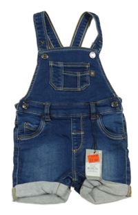Nové - modré teplákové riflové laclové kraťasy PRIMARK