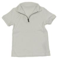 Biele rebrované polo tričko M&S