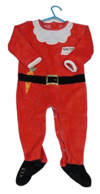 Červený sametový overal - Santa Dunnes