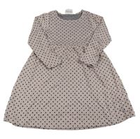 Pudrové bodkovaná é šaty Topolino