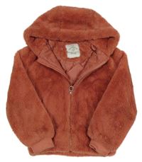 Vínová kožešinová podšitá bunda s kapucí George