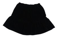 Čierna zamatová sukňa Tex