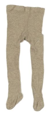 Béžové melírované žebrované punčocháče H&M