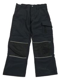 Černé outdoorové kalhoty s kapsou Top Craft
