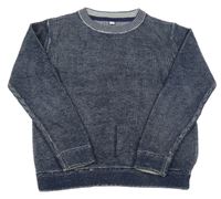 Tmavomodrý melírovaný sveter M&S