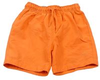 Neónově oranžové plážové kraťasy Primark
