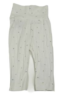 Bílé vzorované lehké tepláky H&M