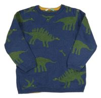 Tmavomodrý sveter s dinosaurami John Lewis