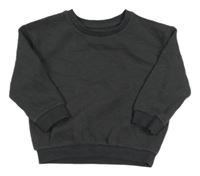 Tmavosivá rebrovaná mikina Primark