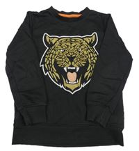 Čierna mikina s lvem Dopodopo