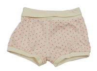 Smetanovo-ružové bodkovaná é kraťasy H&M