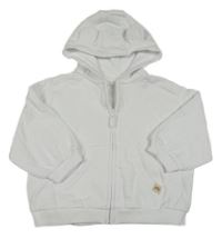 Biela prepínaci mikina s kapucňou Next